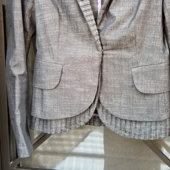 Philippe DUBUC Women's Designer Structured Statement Tiered Jacket - Picture 5 of 16